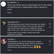 Netizens disagreed with the celebration (Image via Instagram/@khloékardashian)