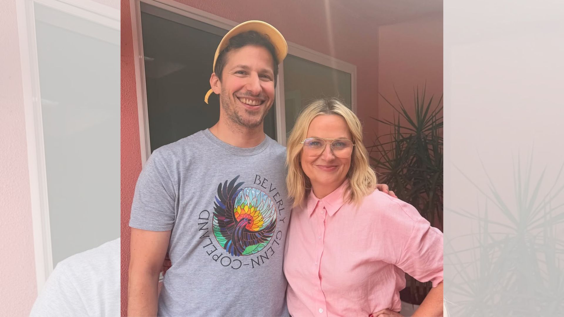 Andy Samberg and Amy Poehler (Image via Instagram/@goodhangwithamy)