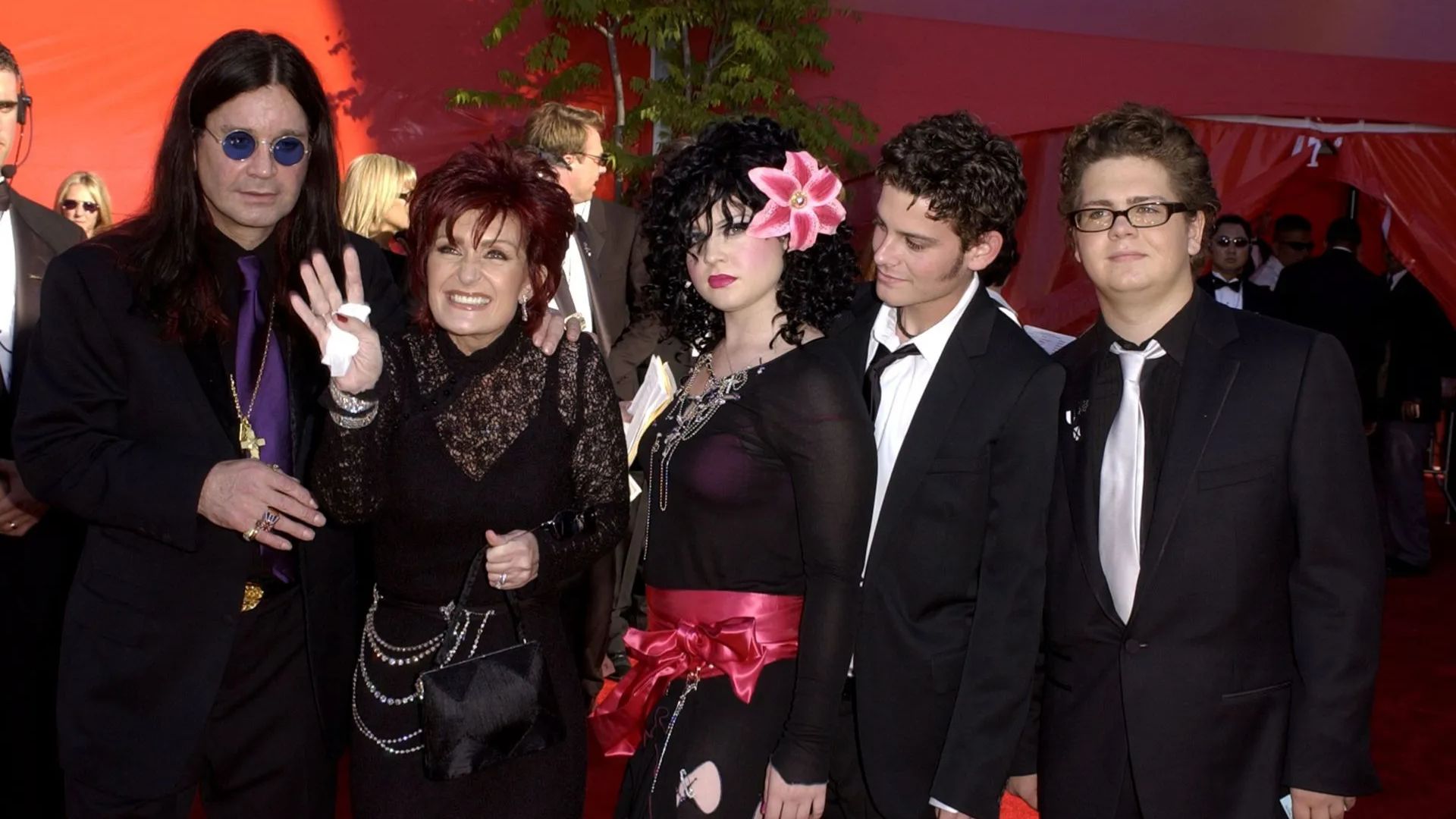Ozzy Osbourne and his family (Getty via Soap Central CMS - Resized on Canva)