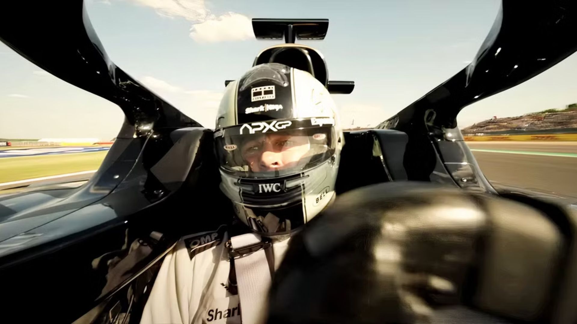 Brad Pitt really drove in his F1 movie | Image via Apple TV
