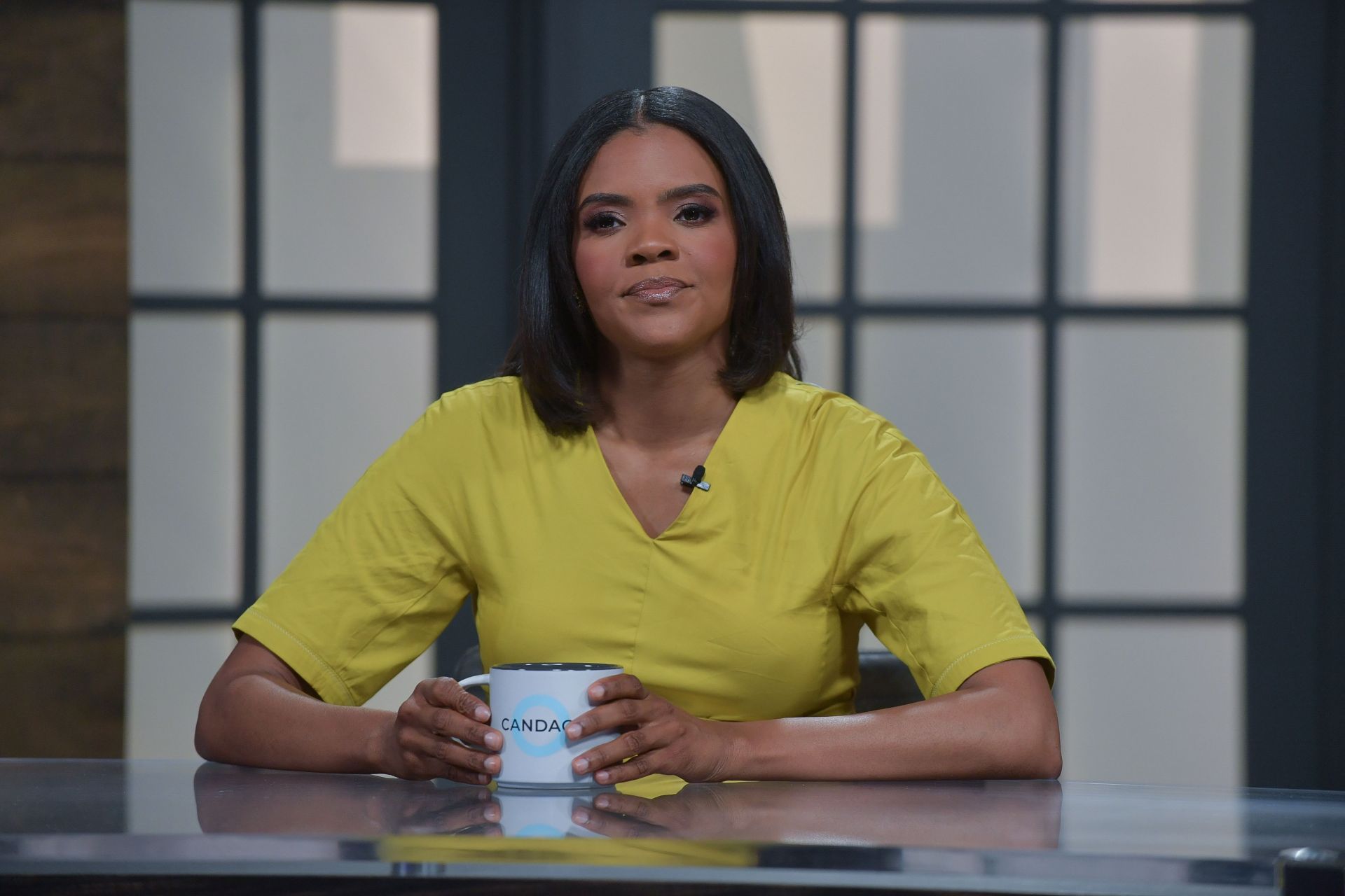 Candace Owens on her show in 2022 (Image via Getty)