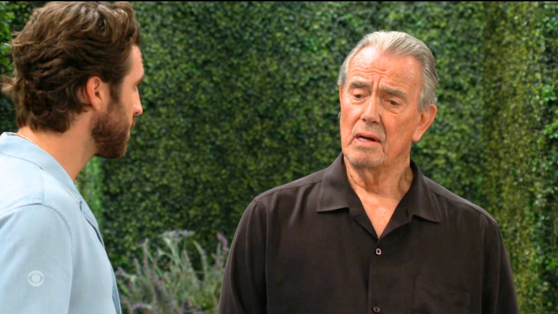 Victor (Eric Braeden) and Chance (Conner Floyd) are trying to solve a mystery on The Young and the Restless | Image: CBS