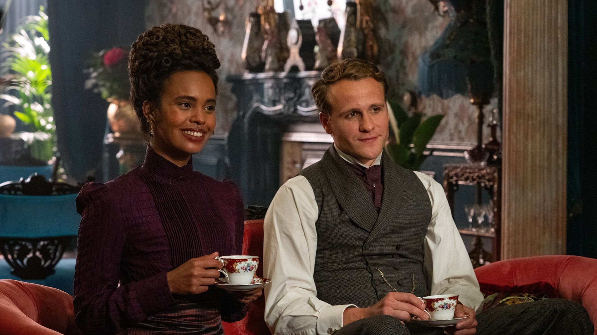 Alisha Boe and Josh Dylan in The Buccaneers (Image via Apple TV+)