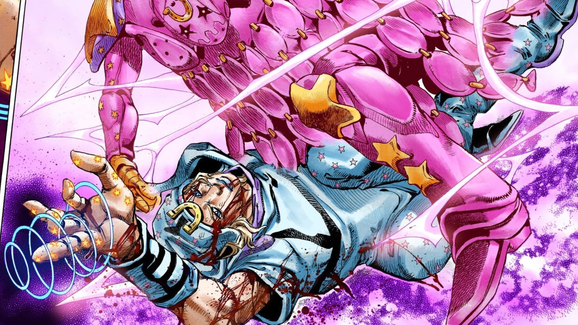 Johnny and Act 4 Tusk as seen in the Steel Ball Run manga (Image credit: Shueisha)