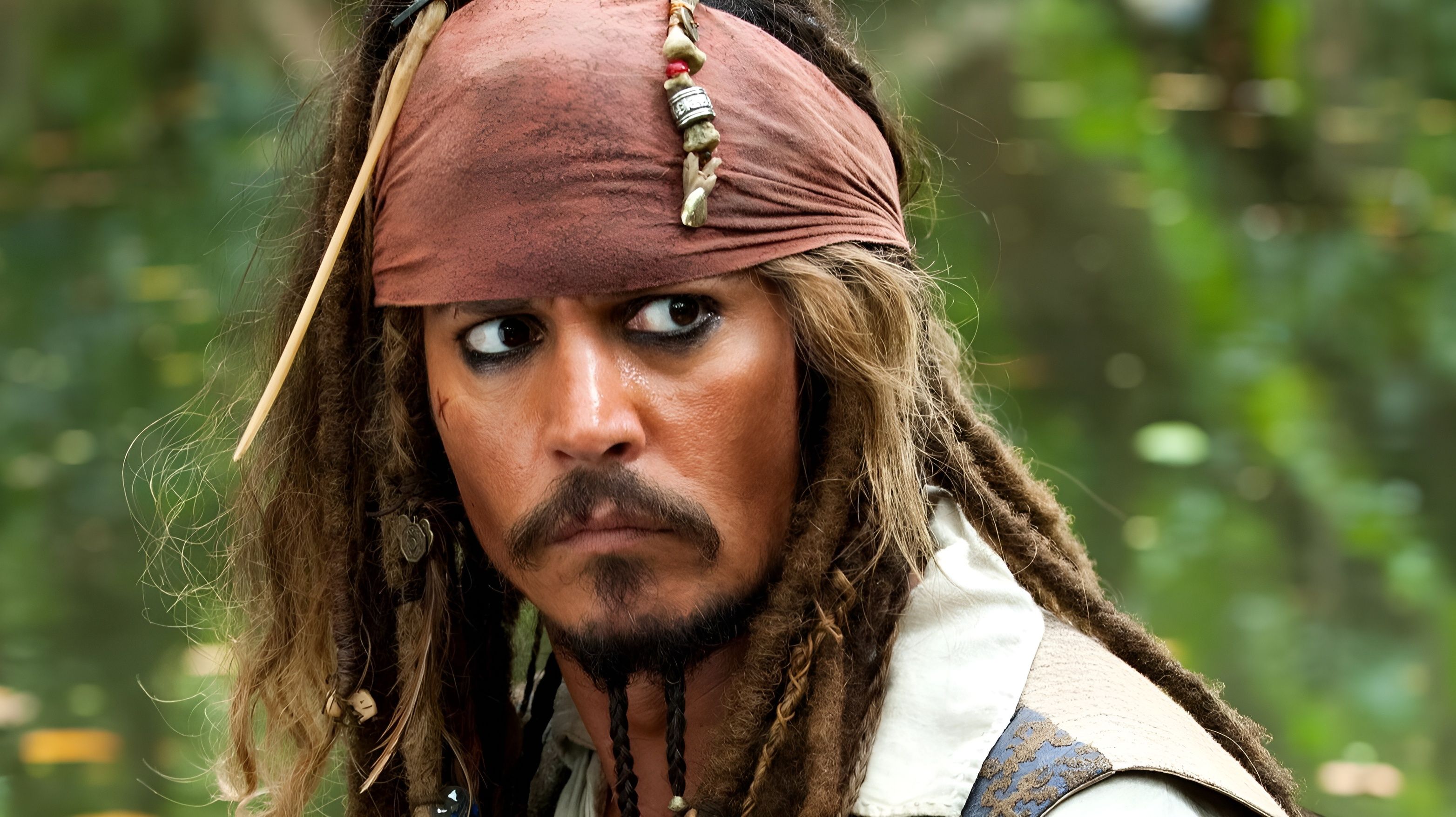 Johnny Depp in Pirates of the Caribbean (Image via Walt Disney Pictures)