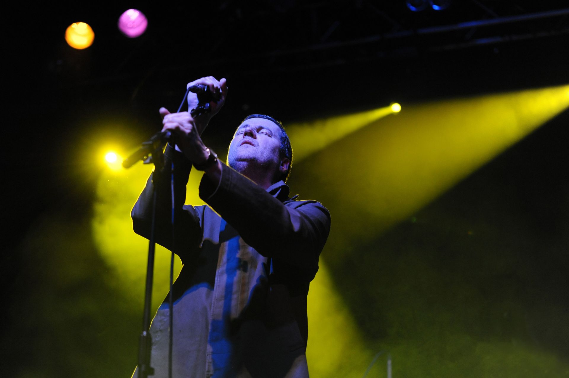 Ian Brown And John Squire Reunite On Stage At Justice Tonight In Manchester - Source: Getty