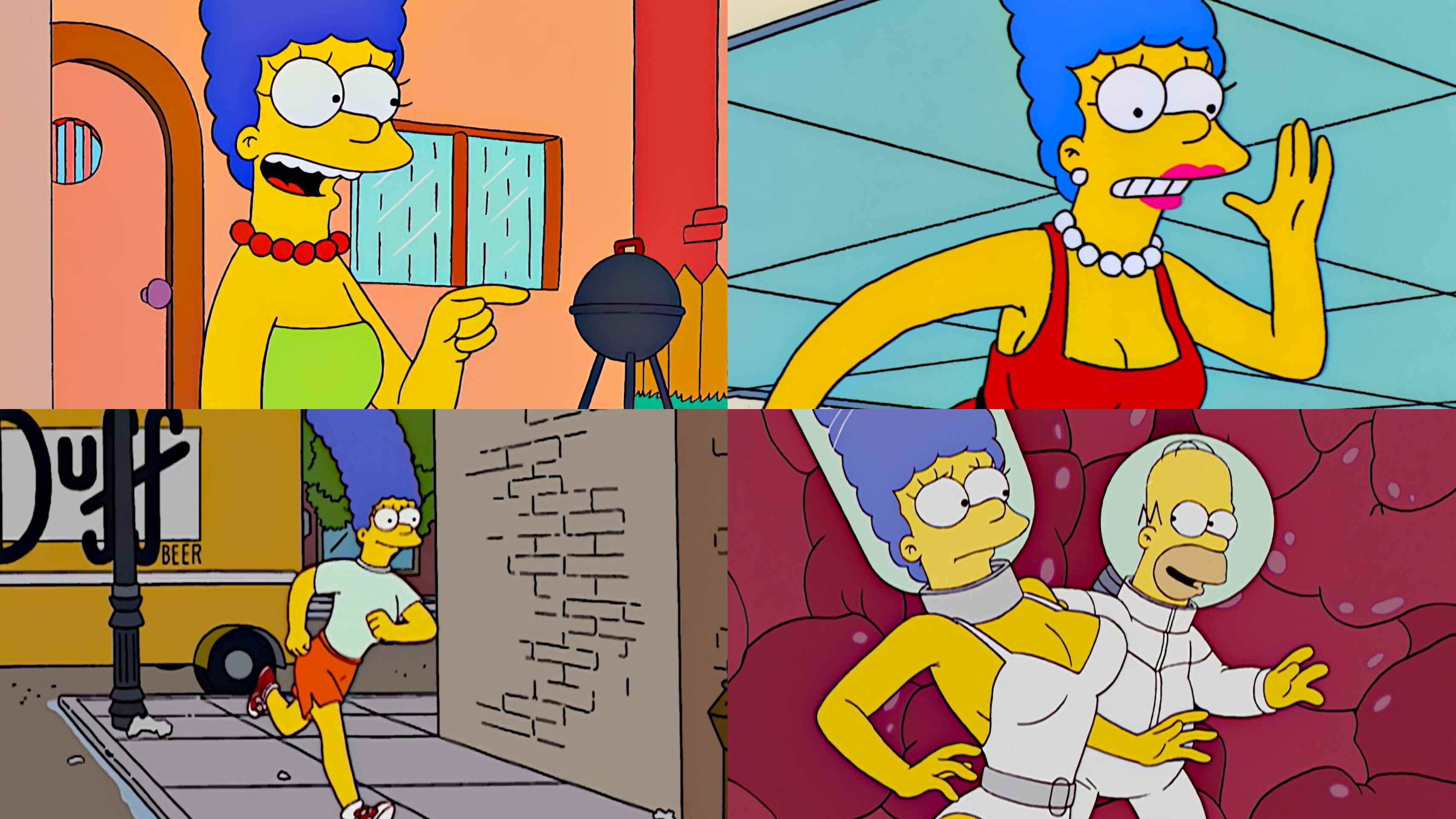 The Simpsons (images via Disney+) 