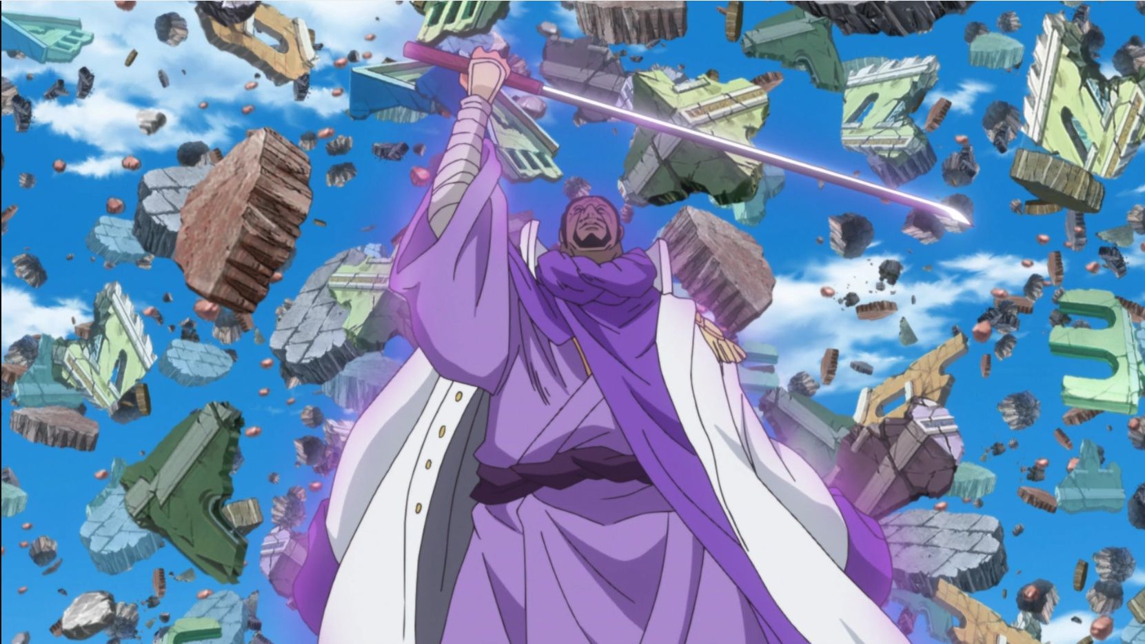 Fujitora using the power of his Devil fruit (Image credit: Toei Animation)