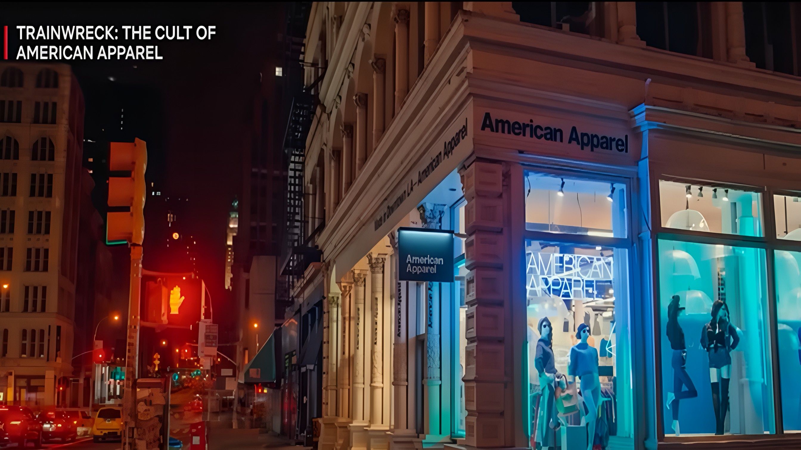 Trainwreck: The Cult of American Apparel ( Image via YouTube / Netflix )