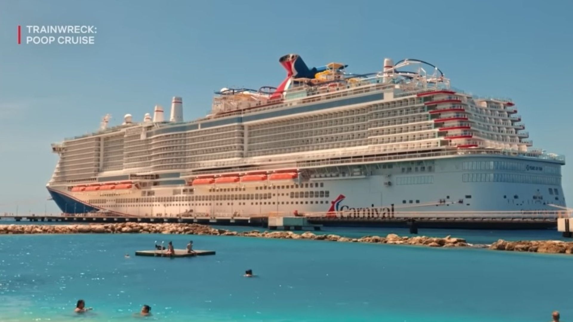 The Poop Cruise has been renamed to Carnival Sunrise and here