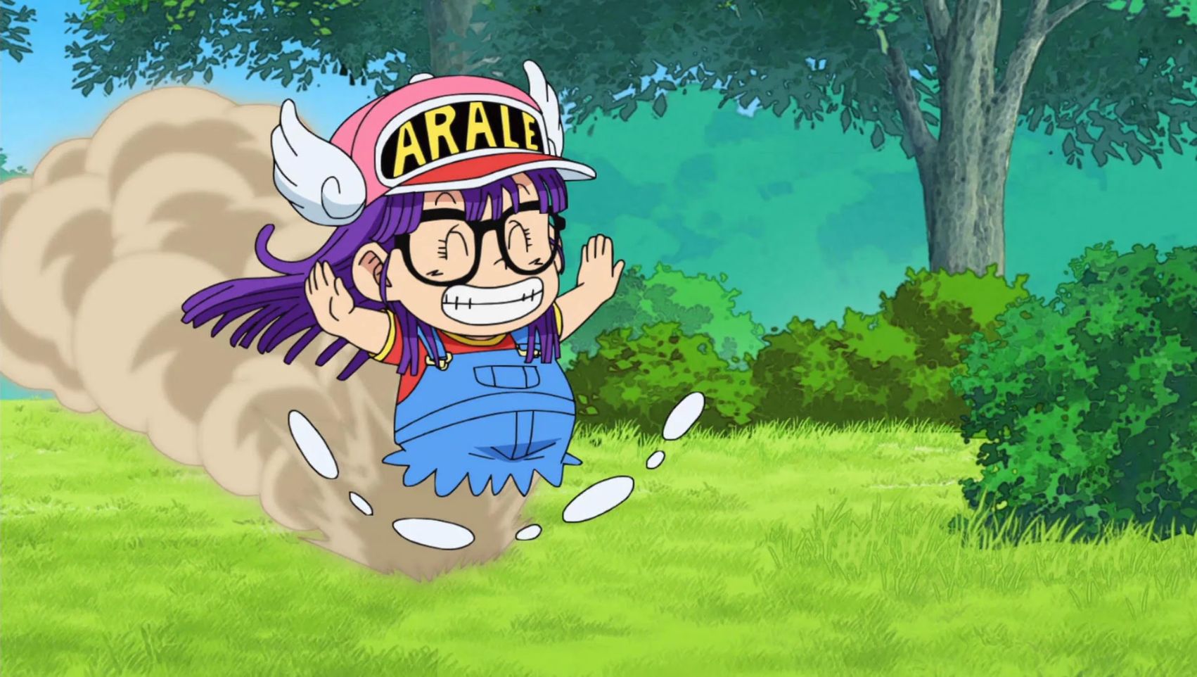 Arale as seen in anime