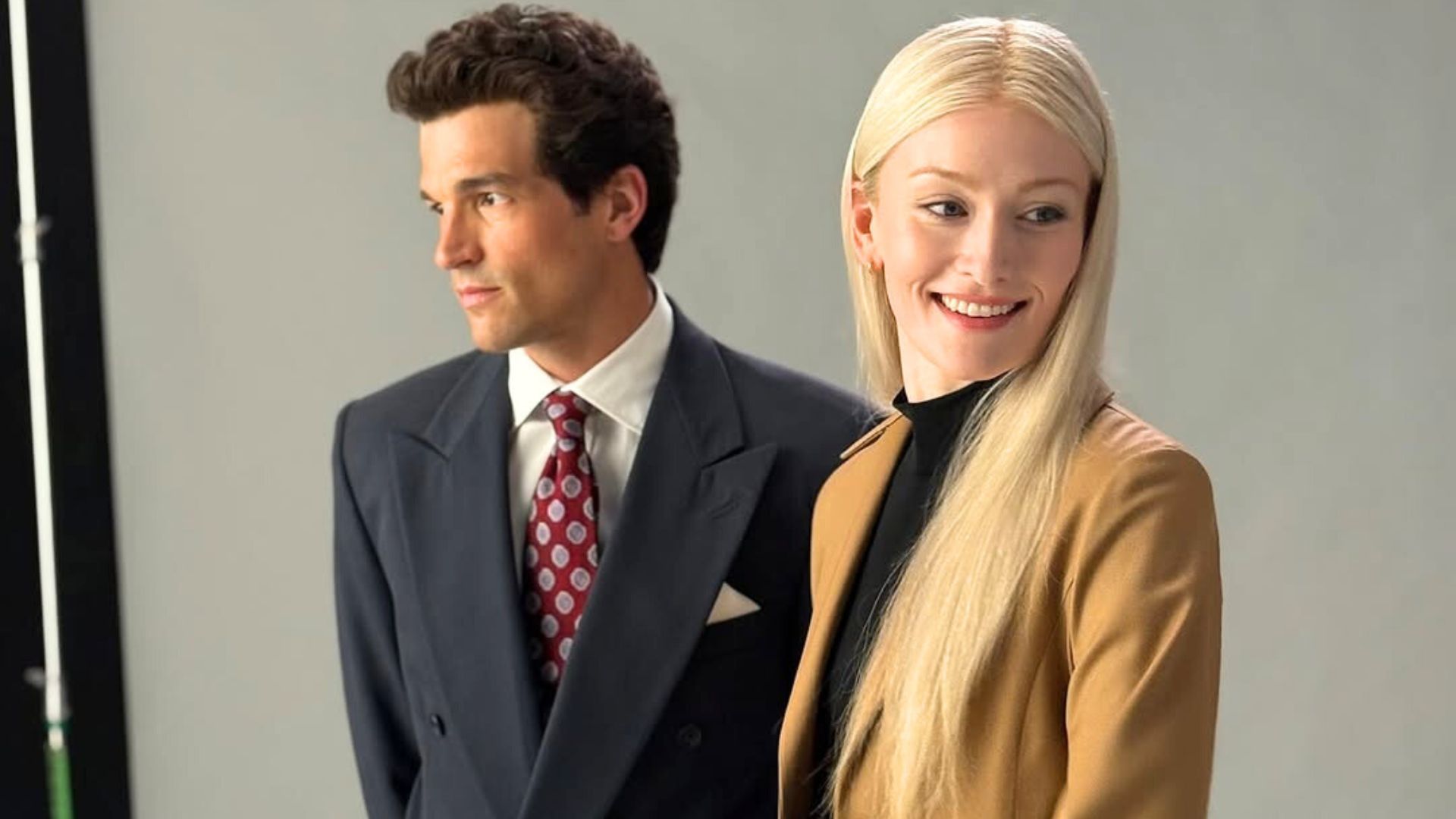 Paul Kelly and Sarah Pidgeon in Love Story | Image via Instagram: ryanmurphyproductions