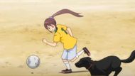 Dribbling skill as seen while playing with the dog (Image Source: TYO Animation)