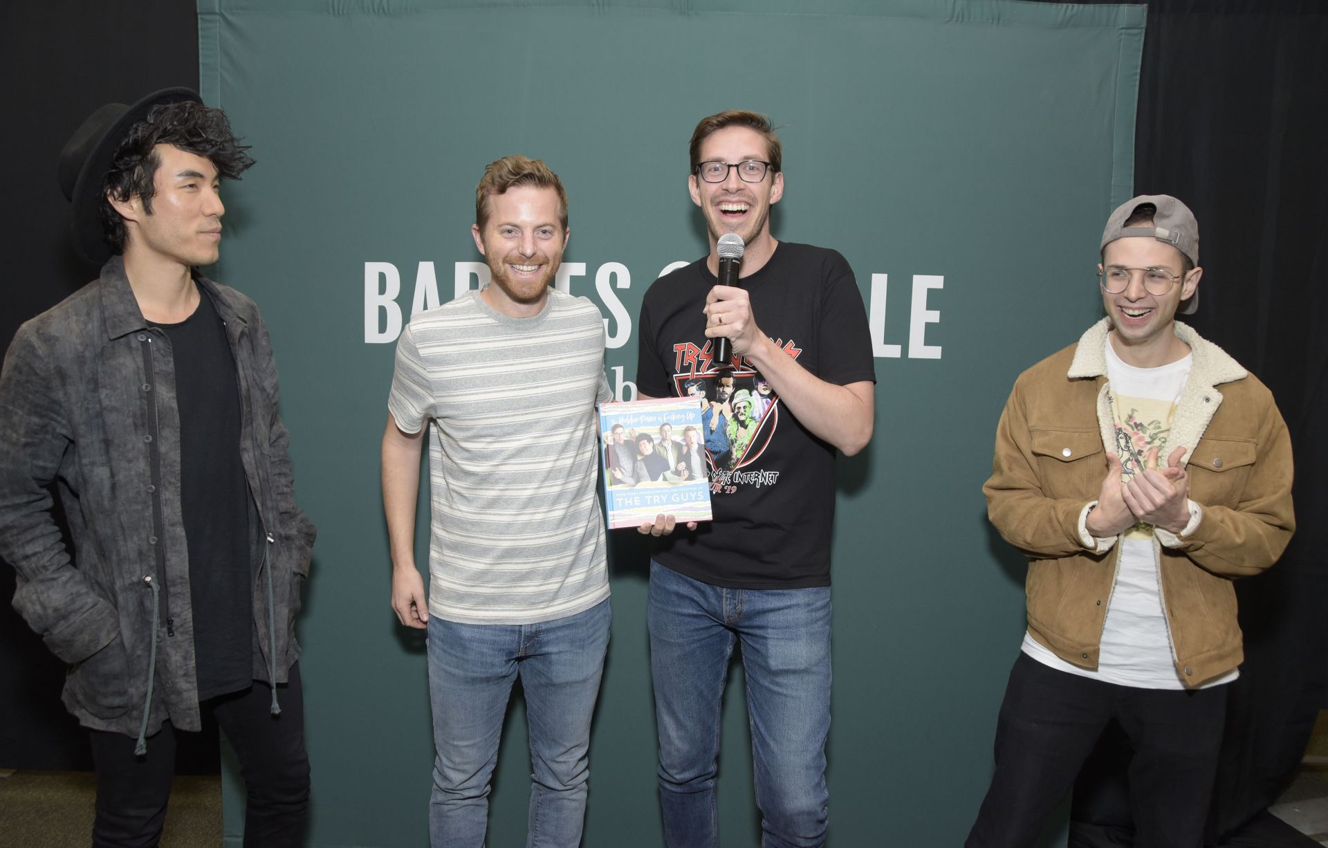 Fulmer and his three BuzzFeed colleagues created The Try Guys in 2014 (Image via Michael Tullberg/Getty Images)