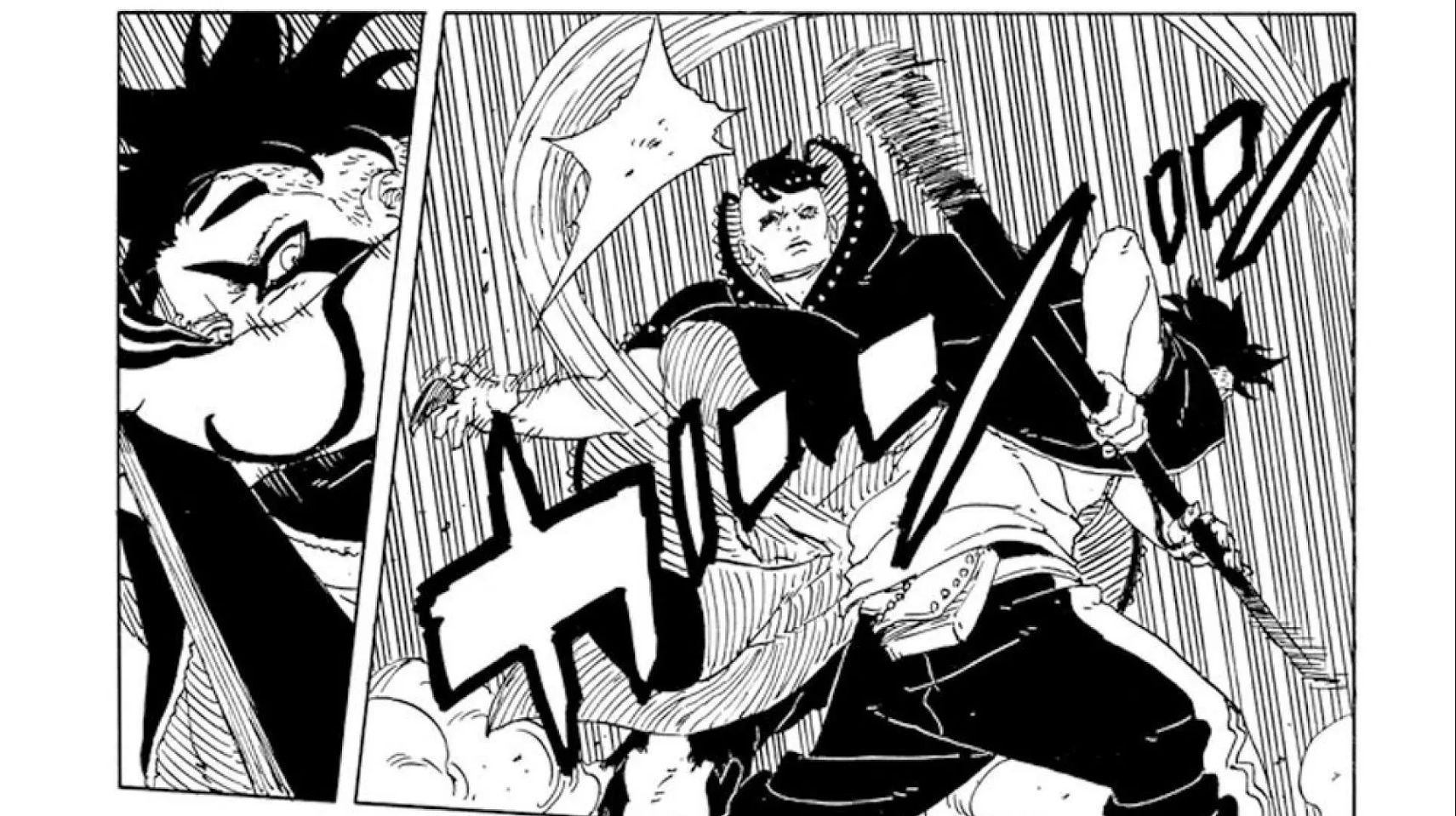 Kawaki and Jura as seen in the manga series (Image via Shueisha)