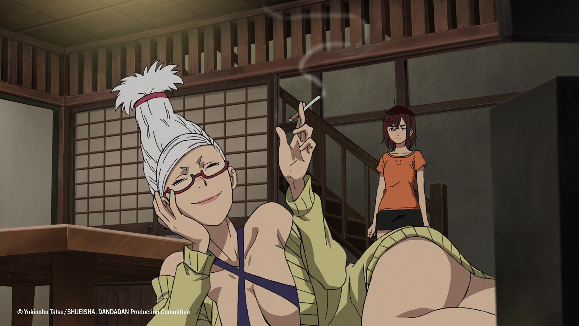 Granny Seiko and Momo Ayase as seen in anime (Image credit: Science Saru)