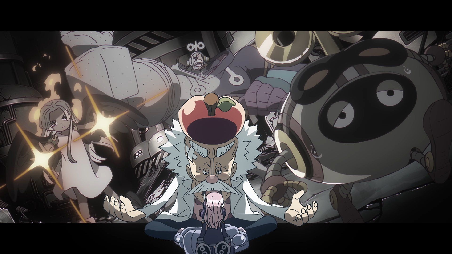 Vegapunk and Bonney as seen in anime (Image credit: Toei Animation)