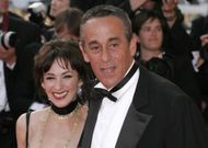 Béatrice Ardisson and Thierry Ardisson at 2007 Cannes Film Festival (Image via Getty)