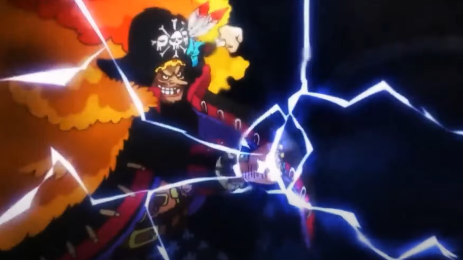 Blackbeard&#039;s first full appearance after the post time-skip (Image Source: Toei Animation