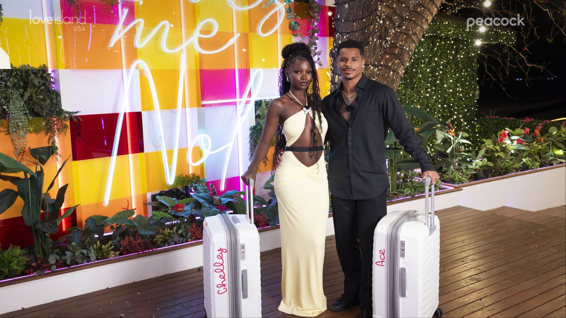 Chelley and Ace on Love Island USA (Image via Twitter/ @LoveIslandUSA)