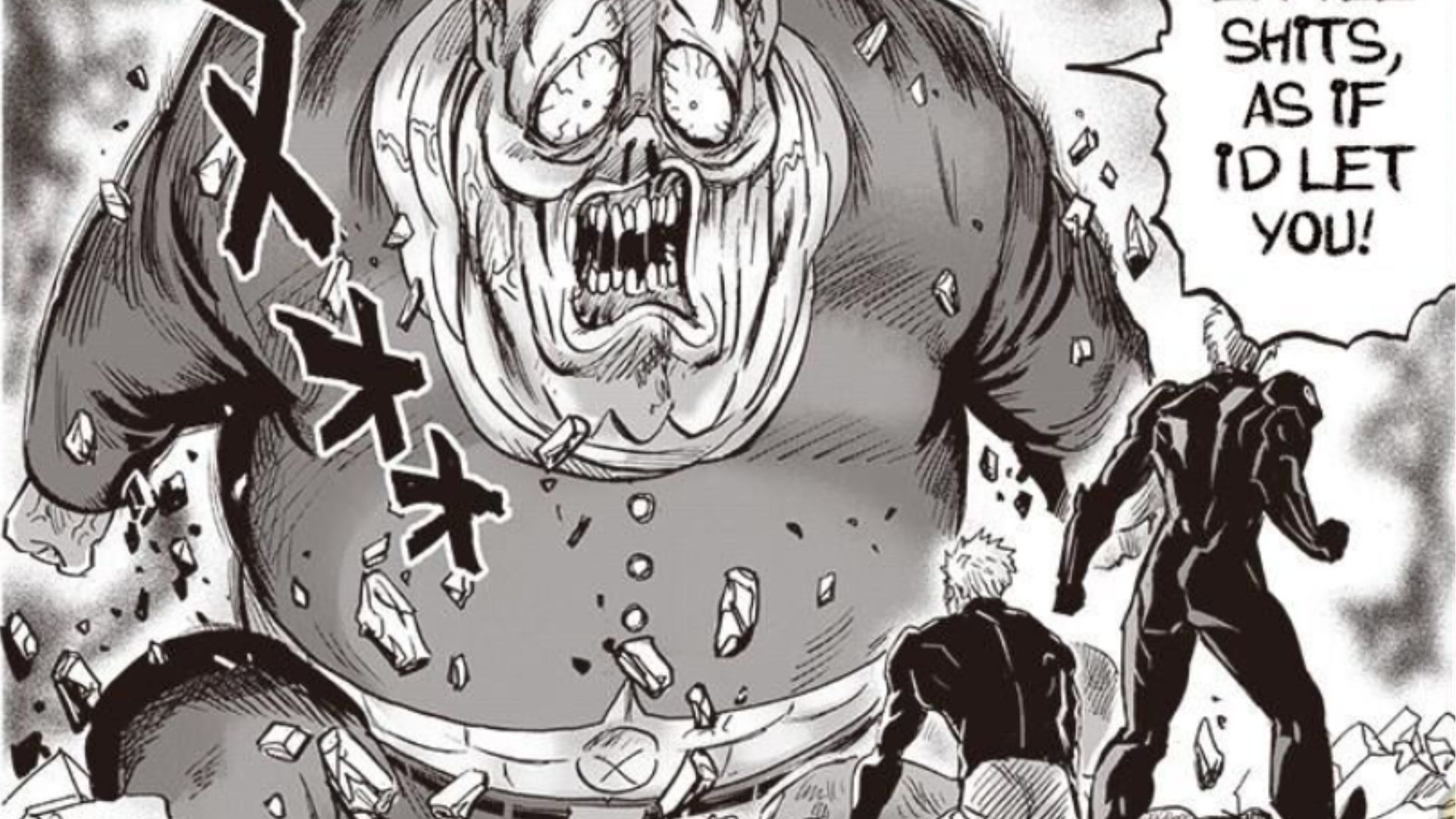 Fuhrer Ugly vs. several high-ranking heroes (Image Source: Shueisha)