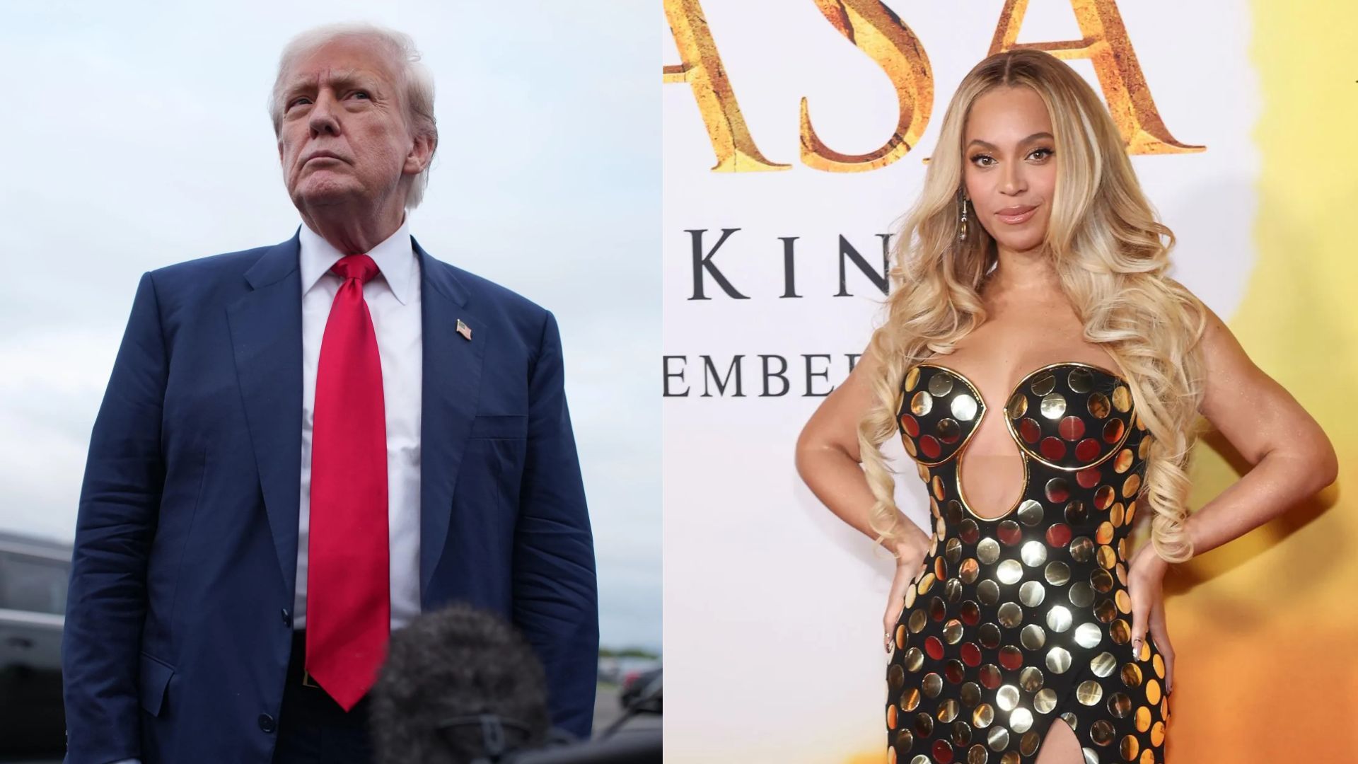 President Donald Trump and Beyonc&eacute; (Image via Getty)