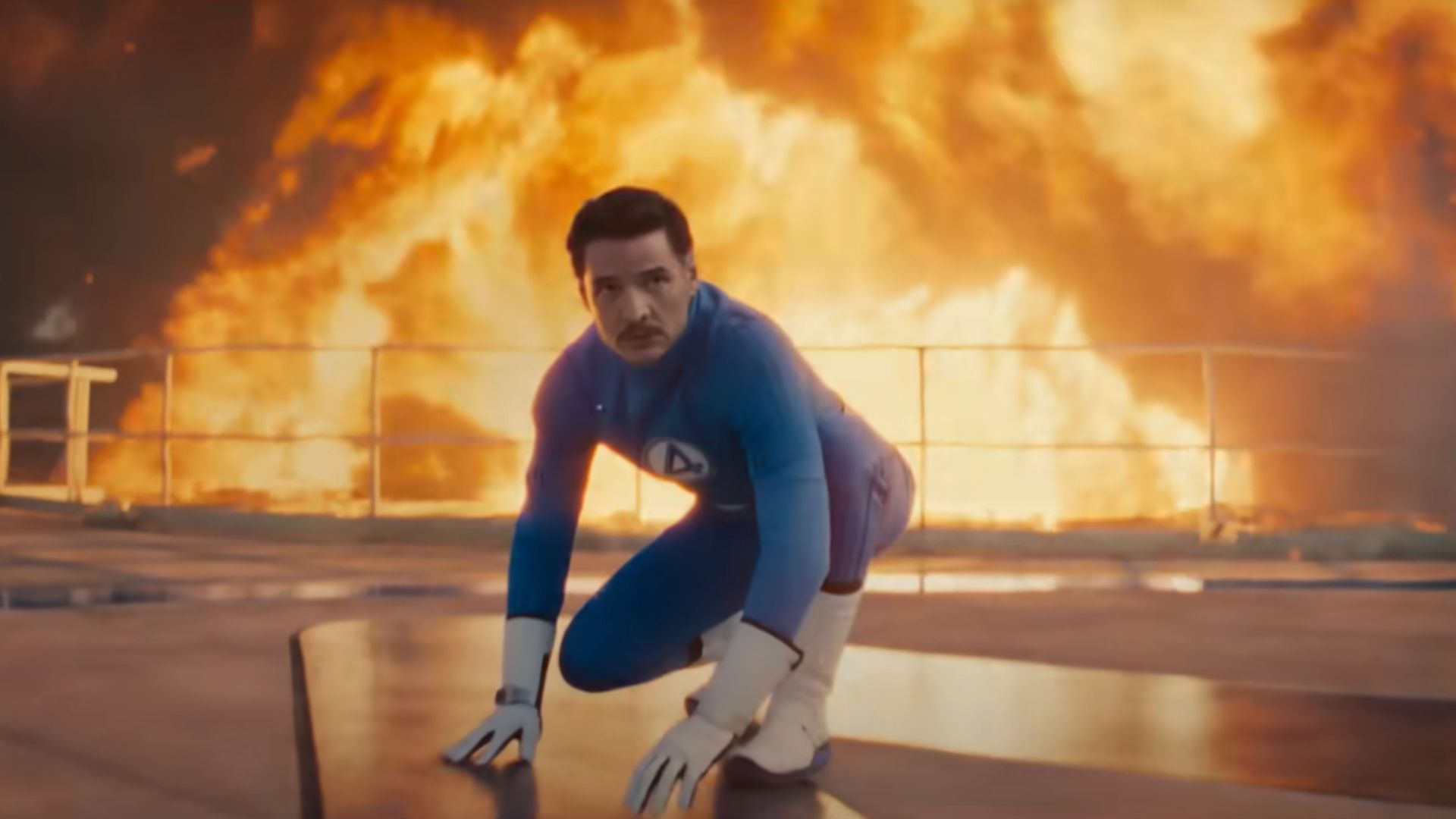 A still from The Fantastic Four: First Steps