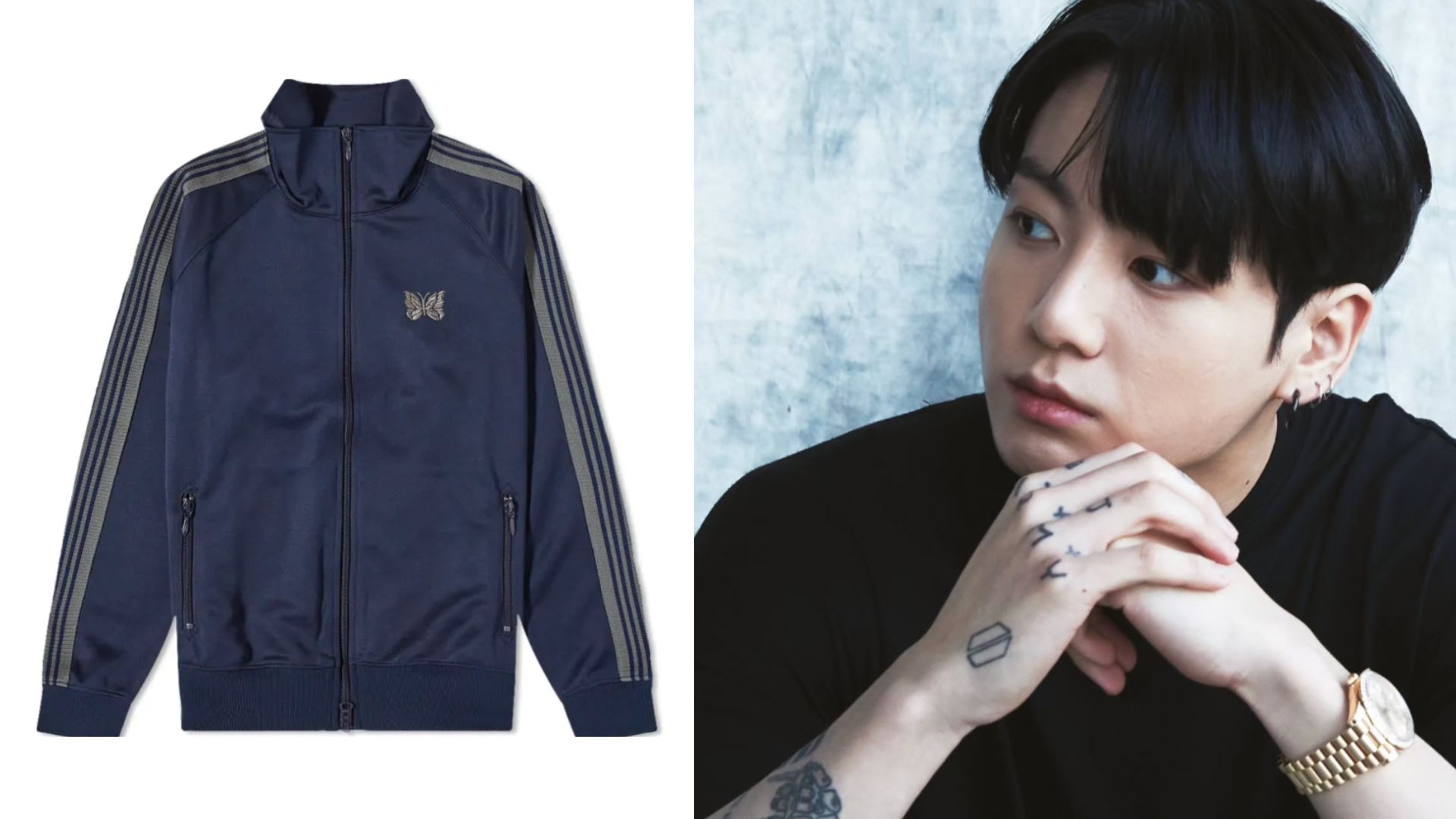 BTS&rsquo; Jungkook&rsquo;s NEEDLES track jacket sells out online following his Weverse livestream