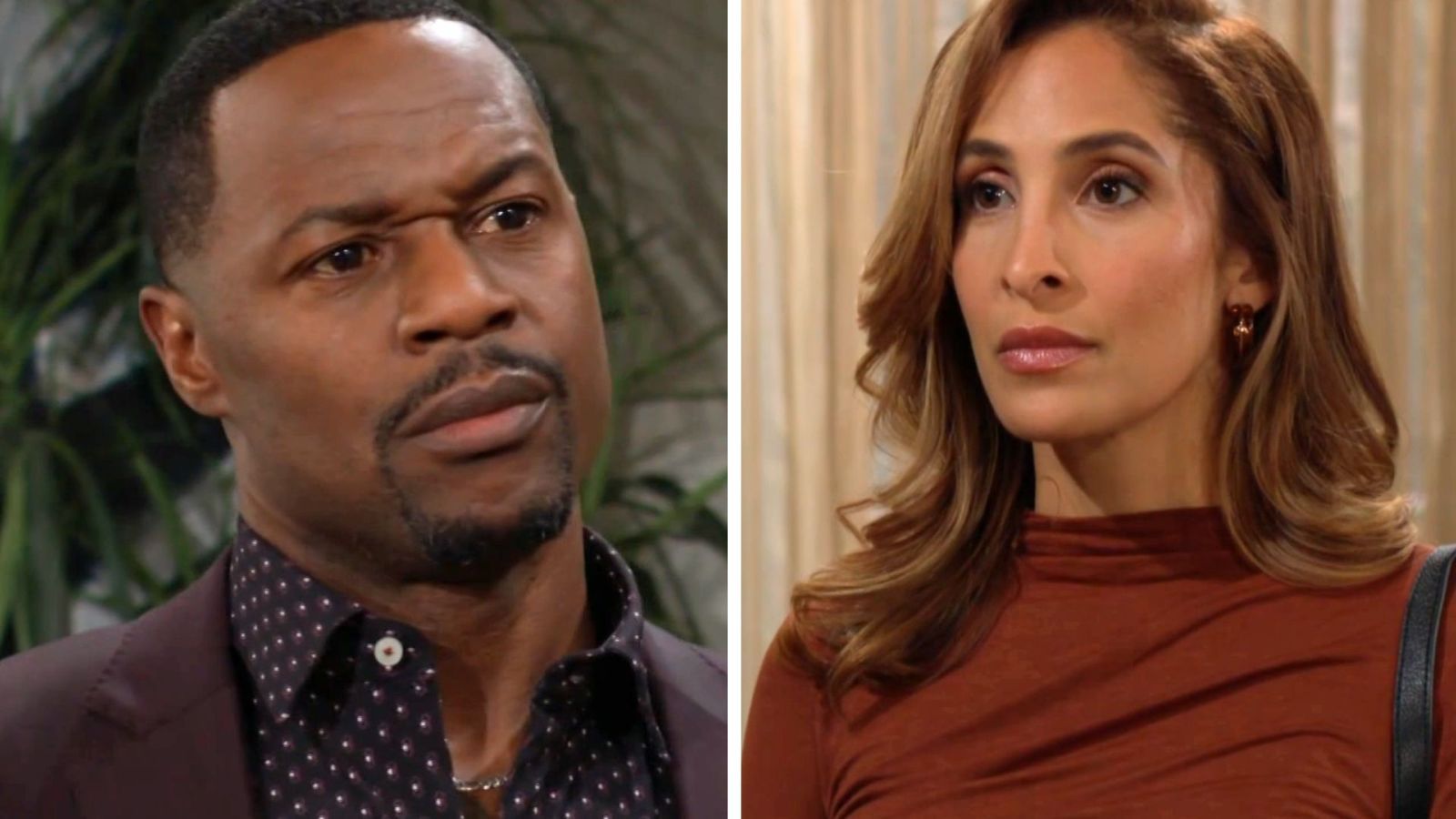 Damian (Jermaine Rivers) won&#039;t be going back to Genoa City alive, and Lily (Christel Khalil) has to deliver that news on The Young and the Restless | Image: CBS
