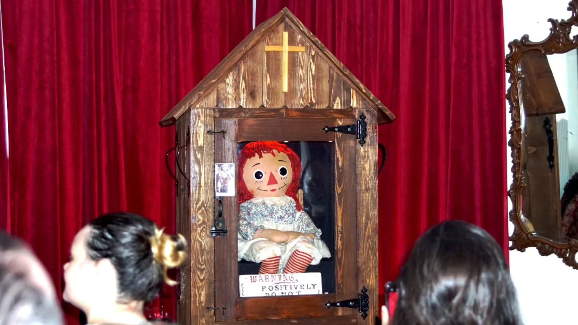 Annabelle Doll inside glass box (Image via Instagram)