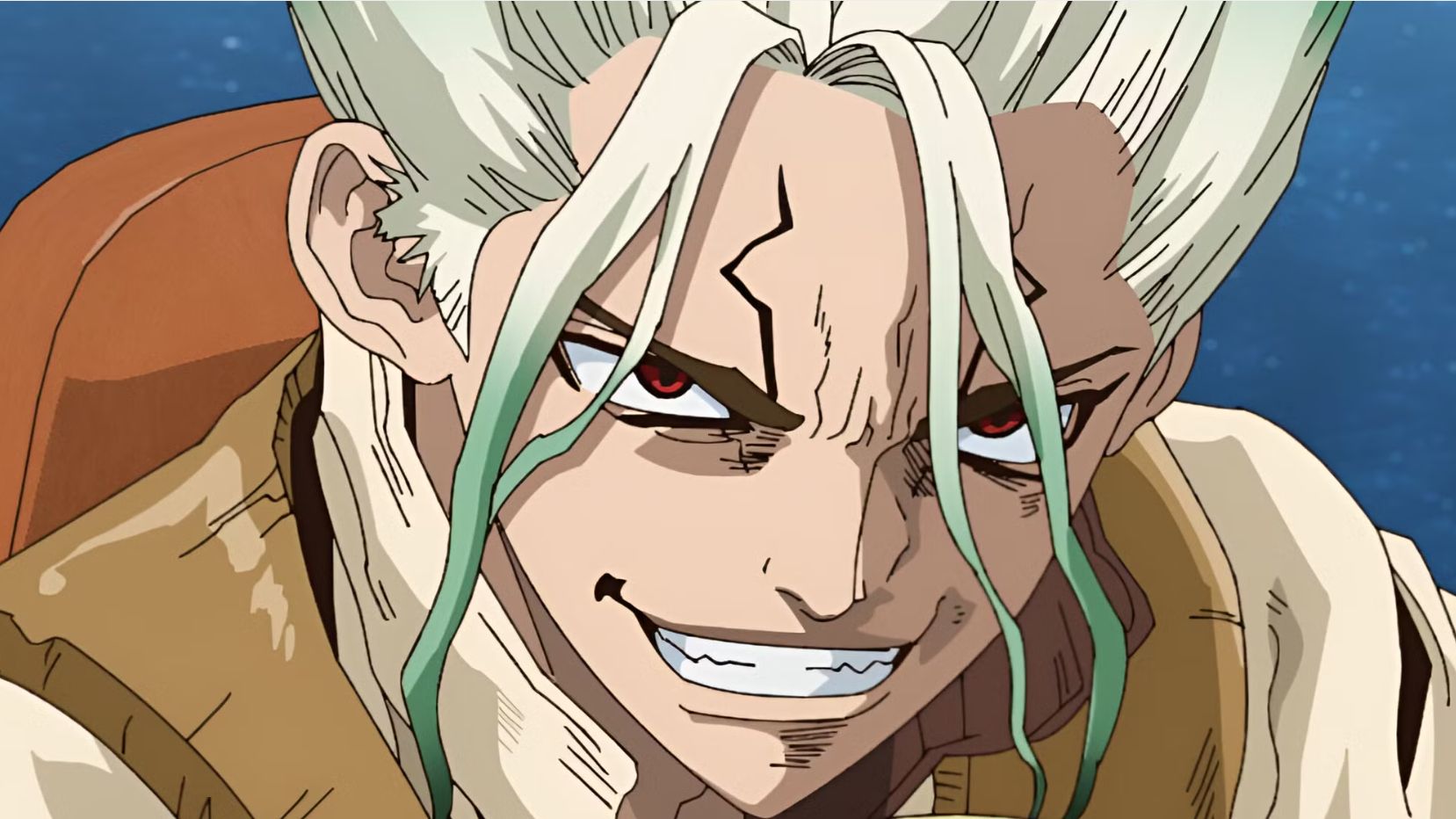 Senku as seen in Dr.Stone season 4 