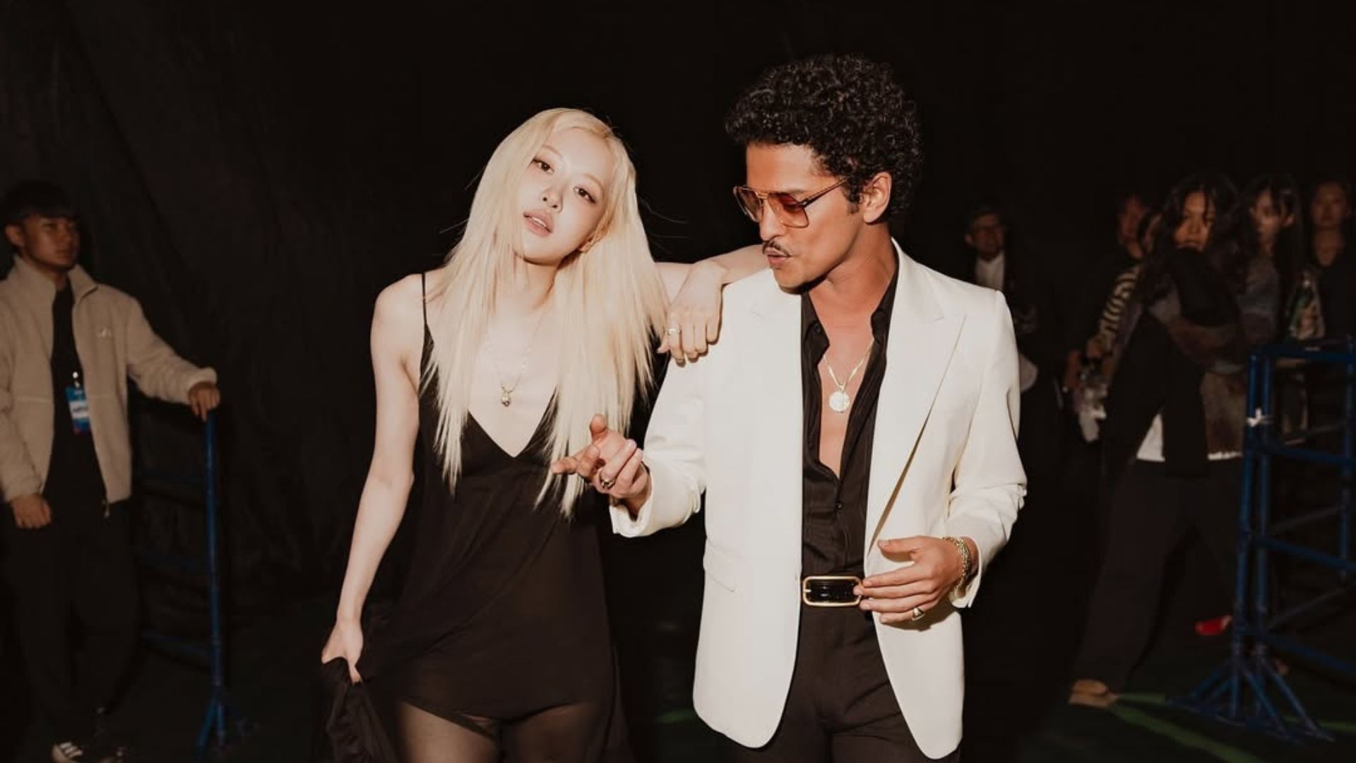 Bruno Mars and Ros&eacute; (Image via Instagram/@brunomars)