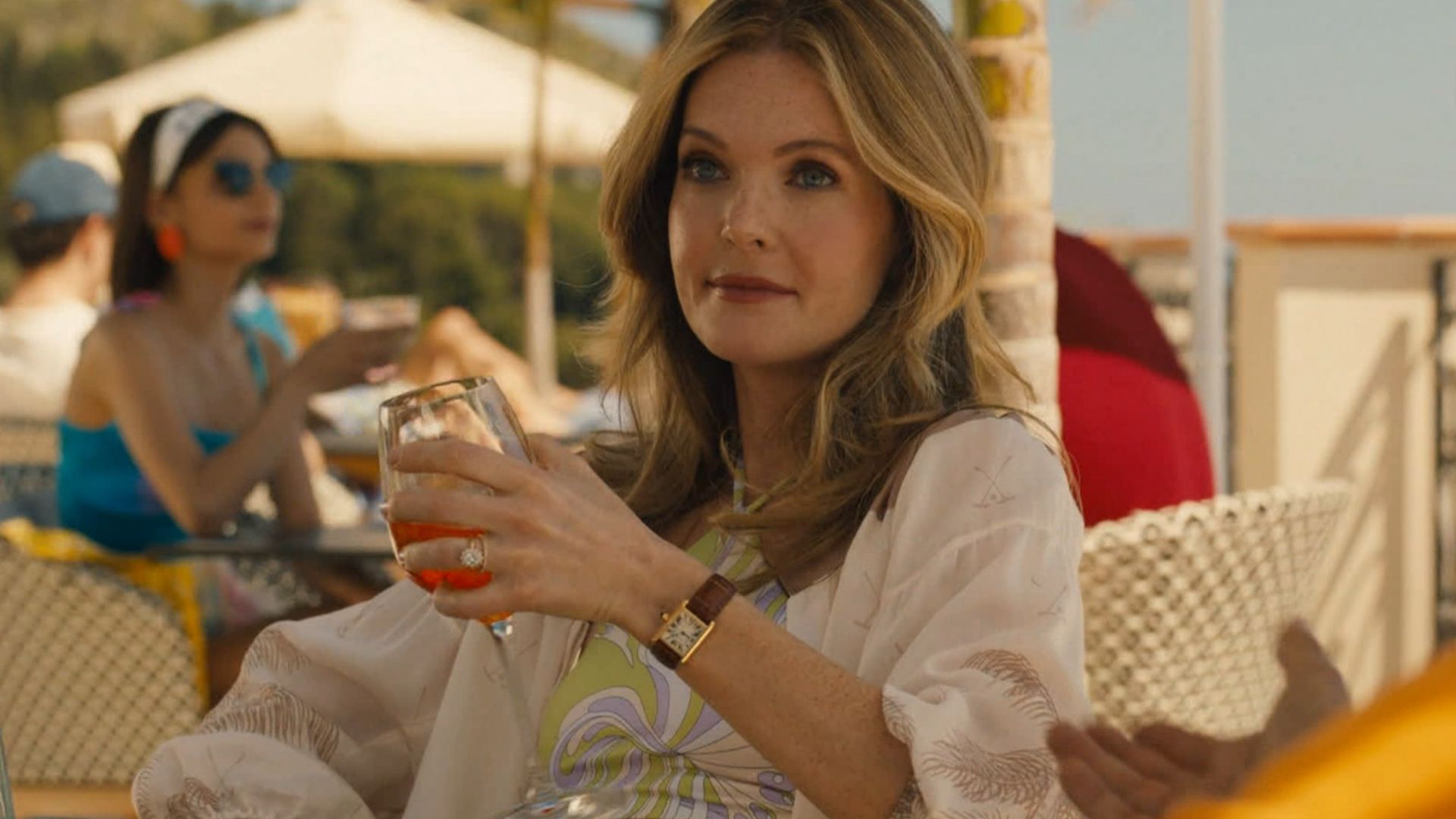 Meghann Fahy as Daphne Sullivan in The White Lotus Season 2 (Image Via. JioHotstar)