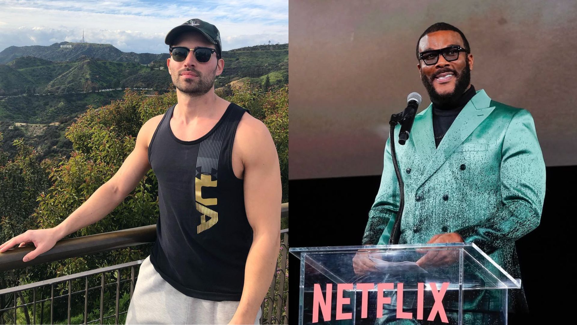 Derek Dixon and Tyler Perry (Images via Instagram/@derek__dixon and @tylerperry)