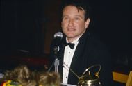 Robin Williams Accepts Hasty Pudding Award - Source: Getty