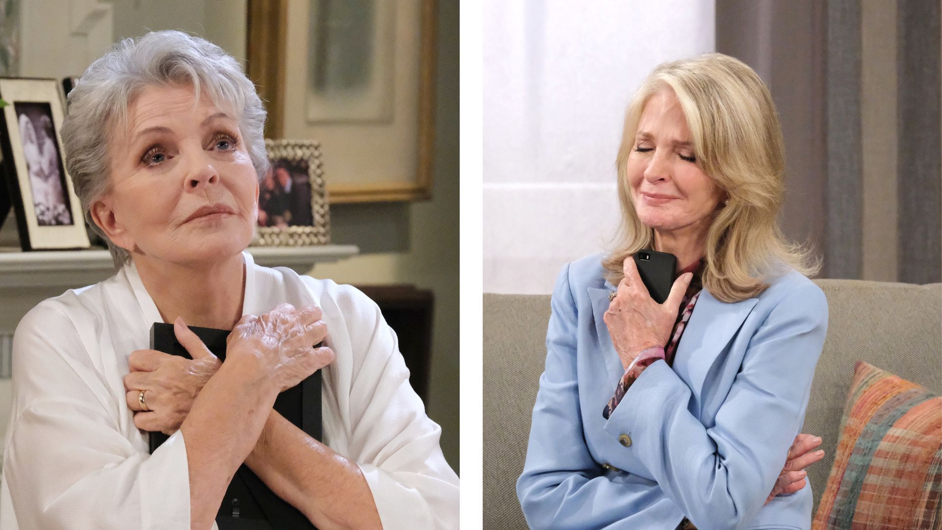 Julie (Susan Seaforth Hayes) and Marlena (Deidre Hall) have much in common on Days of our Lives | Image: JPI