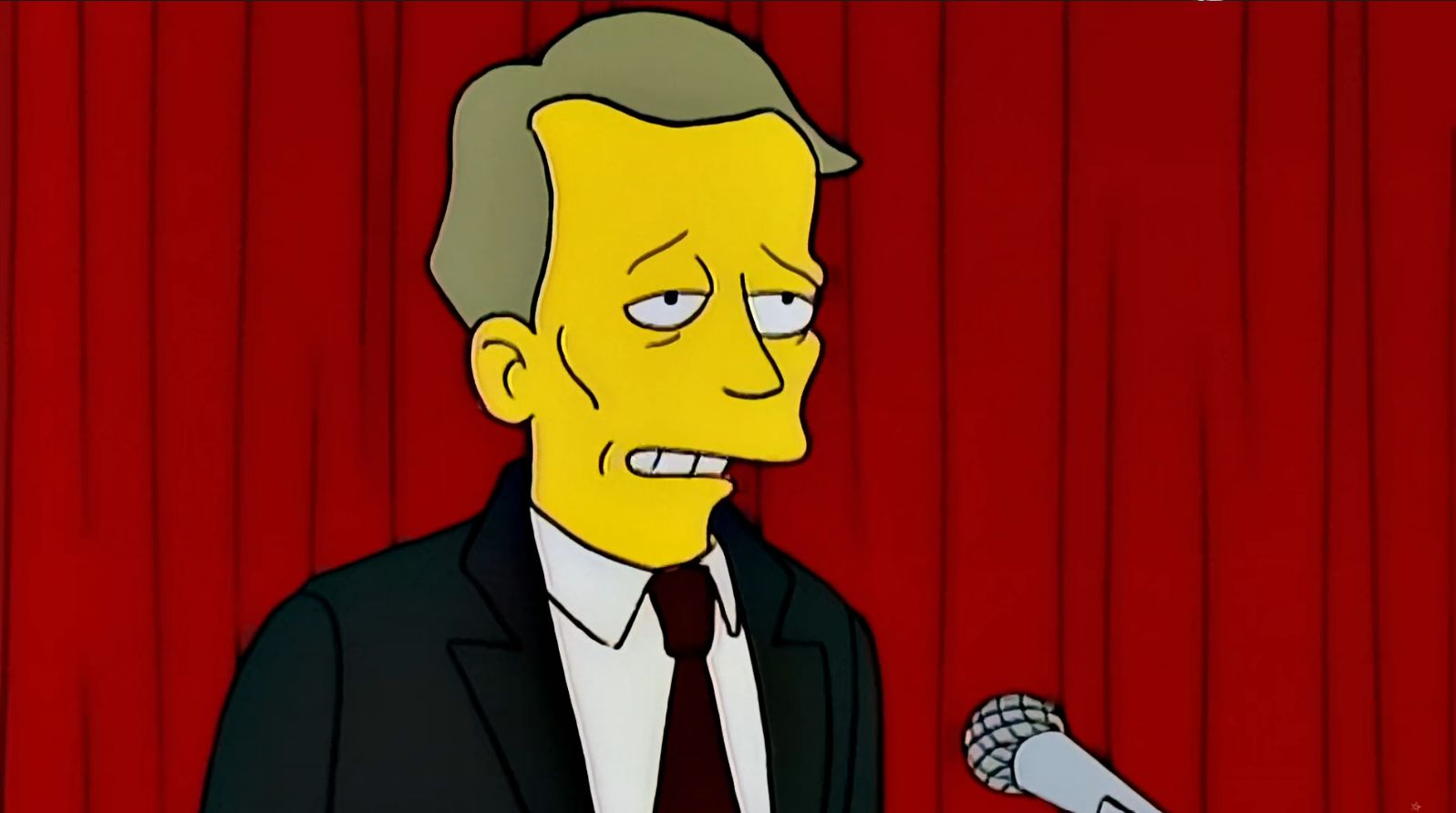 Dick Cavett on The Simpsons (Image Via. JioHotstar)