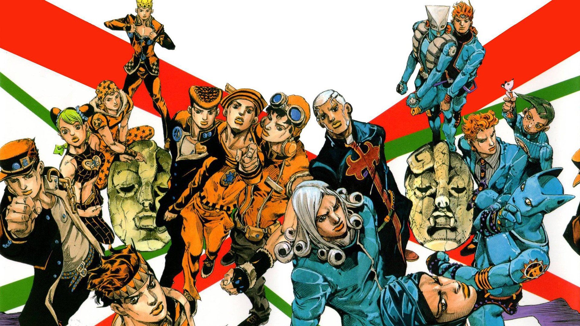 Characters of JoJo&#039;s Bizarre Adventure (Image credit: Araki)