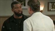 Beyond the Gates: Randy being grilled by his boss | Image: CBS