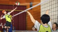Hinata's first new quick spike (Image Source: Production I.G.)