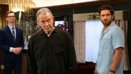Carter (Vincent Stalba) was grilled by Victor (Eric Braeden) and Chase (Conner Floyd) on Y&R | Image: CBS
