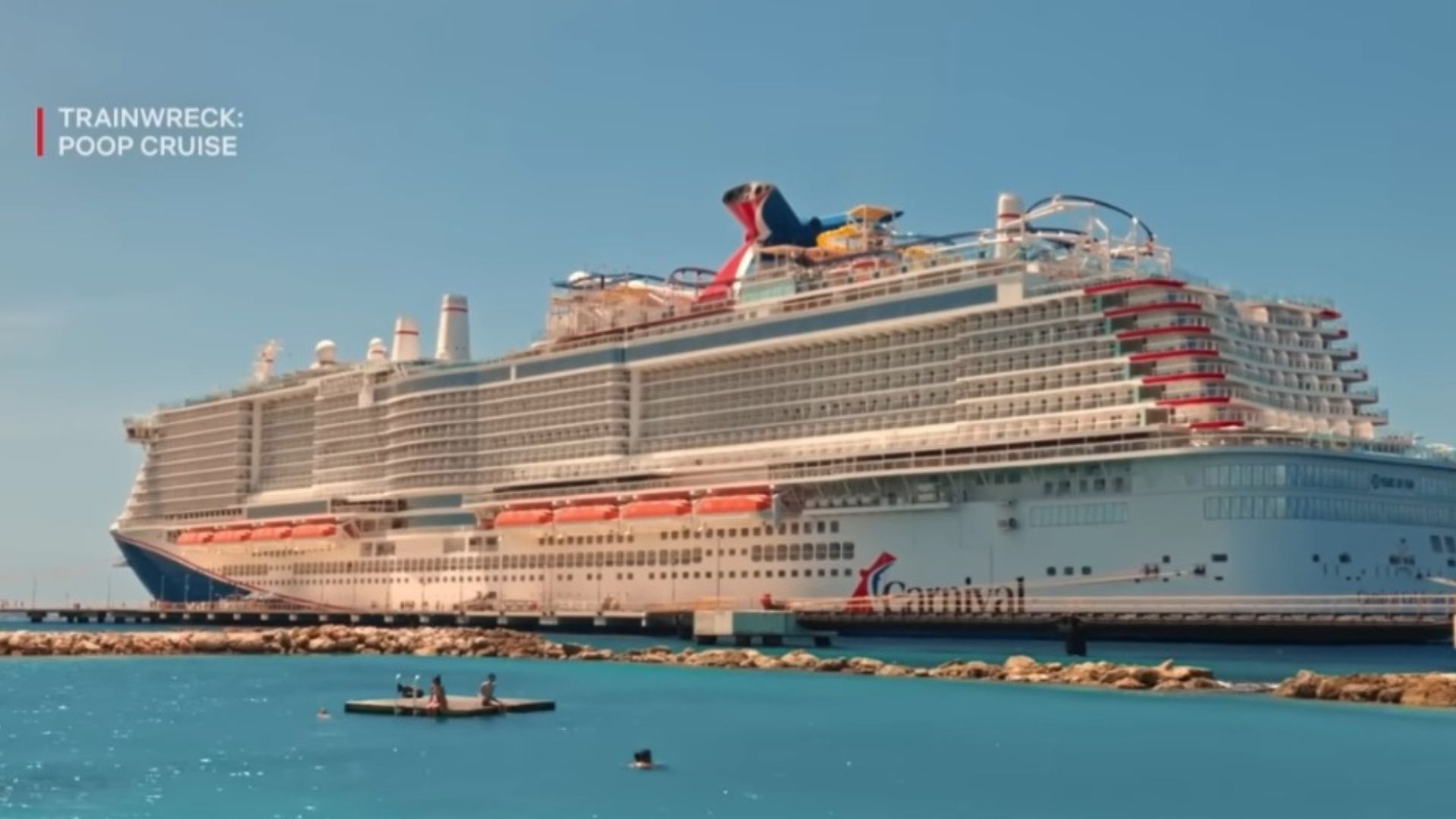 The Carnival paid $500, ticket refund, a cruise ticket to the guests of Poop Cruise (Image Via YouTube/@Netflix)