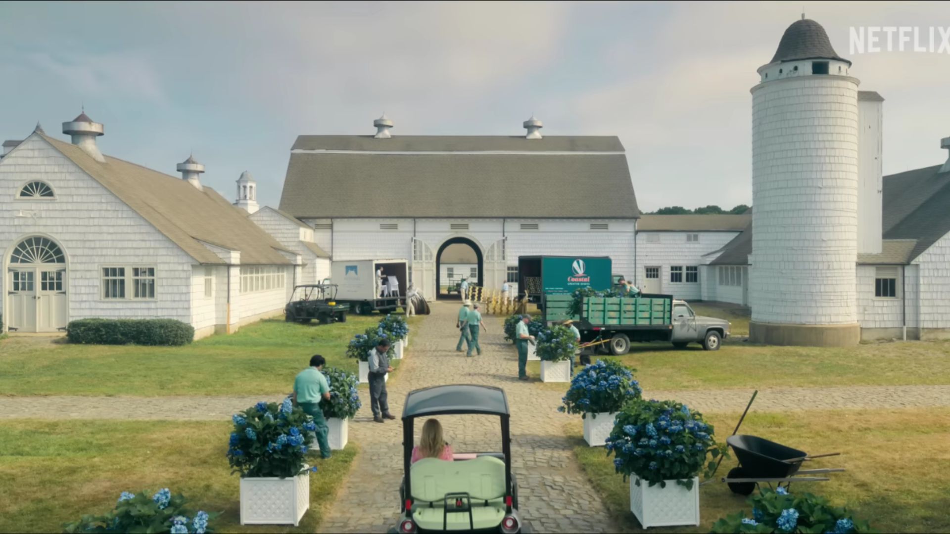 The cliffside mansion as seen on Sirens | Image Via: Netflix