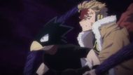 Tokoyami and Hawks as seen inside Dark Shadow (Image Source: Studio Bones)