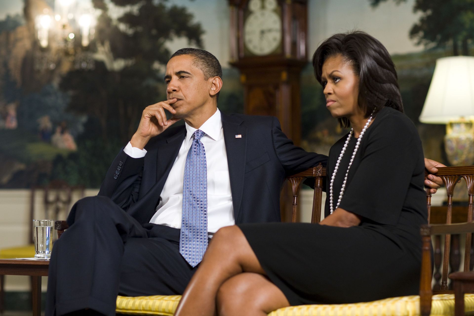 USA - Politics - President Obama and First Lady interviewed by Time Magazine - Source: Getty