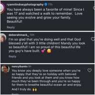 Fans react to the post (Image via Instagram/@mandymooremm)