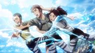 Jean, Conny, and Sasha as seen in Attack on Titan (Image credit: MAPPA Studio)