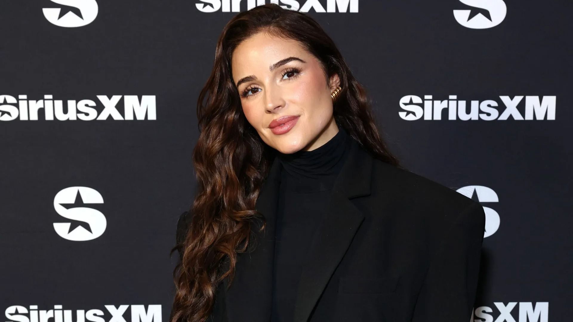 Olivia Culpo visits SiriusXM at Super Bowl LIX - Source: Getty