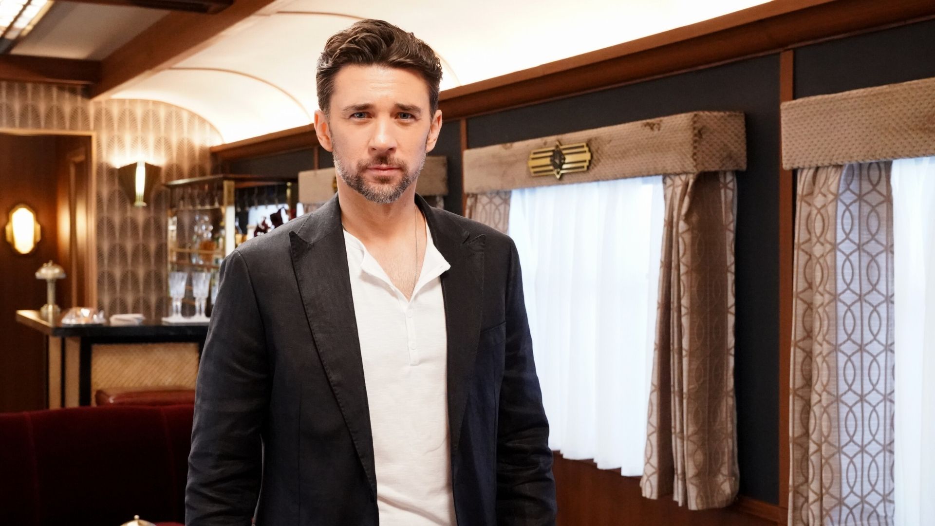 Cane (Billy Flynn) is going to have a talk with Damian (Jermaine Rivers) about Lily (Christel Khalil) on The Young and the Restless | Image: Bill Inoshita/CBS