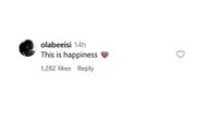 Comment on Bieber's Post (Instagram/@lilbieber)